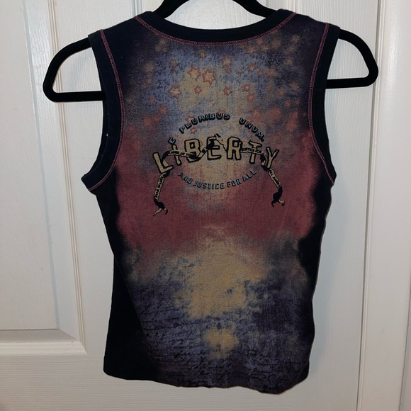 Skinny Minnie Liberty Muscle Tee - Picture 2 of 5